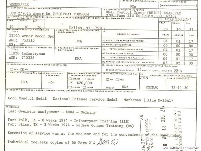 DD-214 Removed SS#